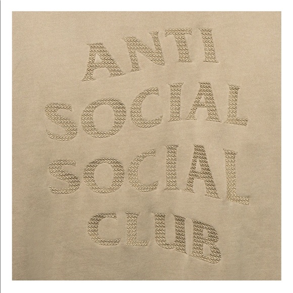 Anti Social Social Club Tone Def Sand Hoodie - Picture 4 of 7